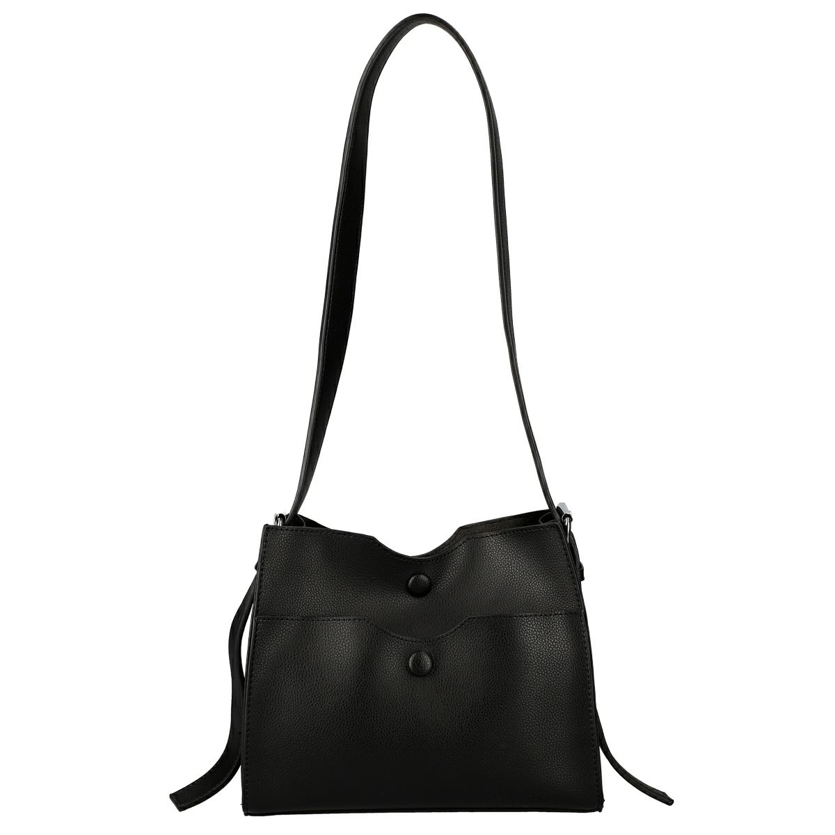 くるみボタンスクエアショルダーバック