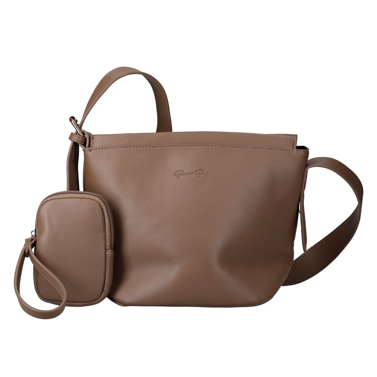 ミニポーチ付きショルダーバック