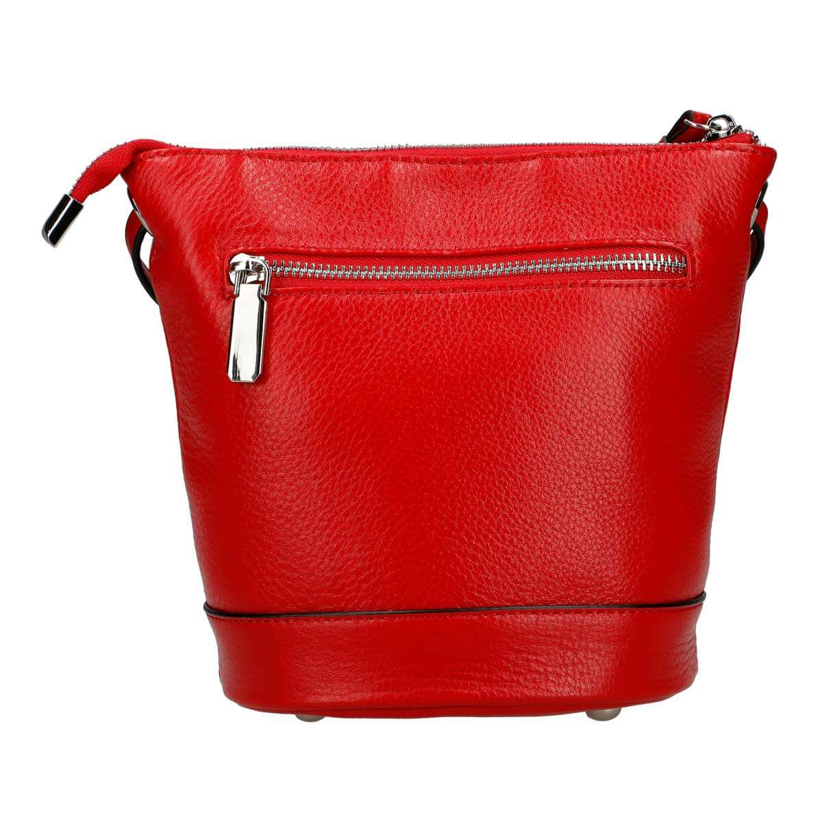 牛革シュリンクレザー切り替えショルダーバッグ