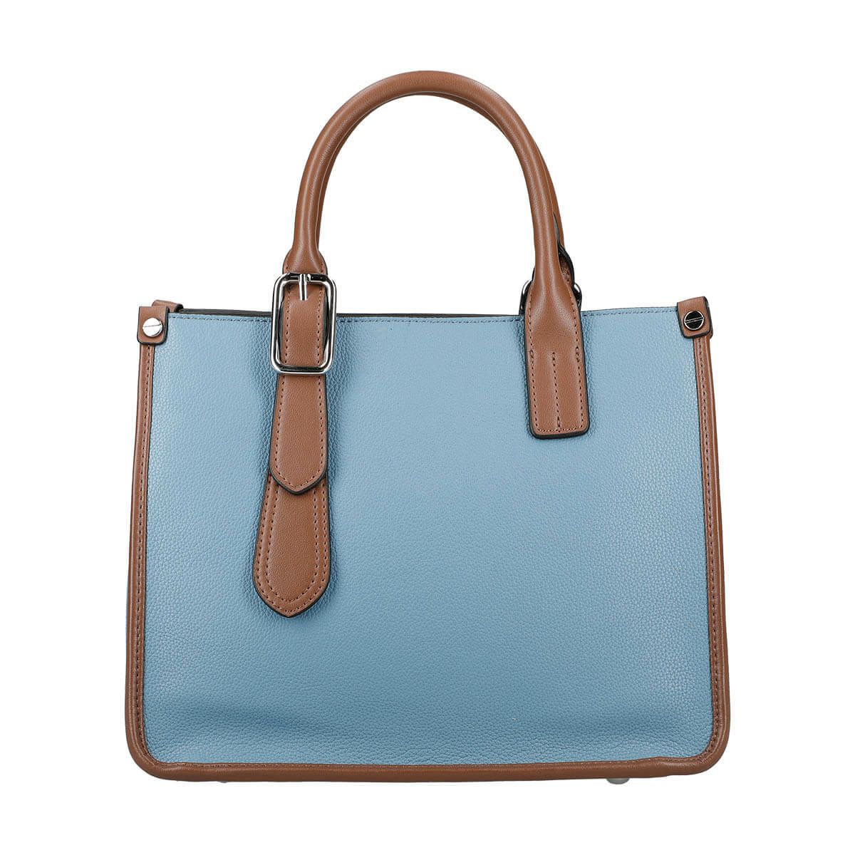 本革レザー配色2wayハンドバッグ