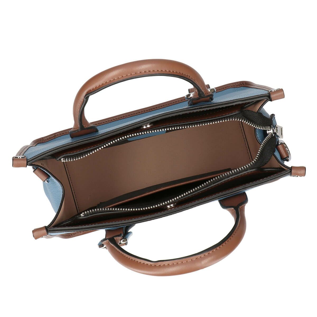 本革レザー配色2wayハンドバッグ