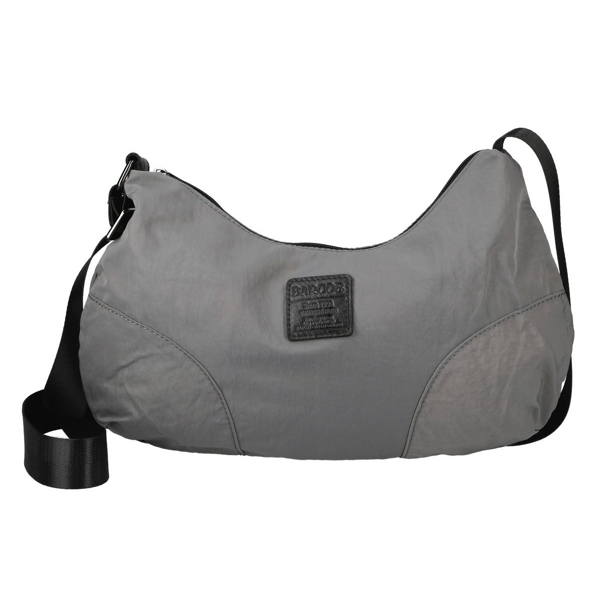 切返しデザインナイロンショルダーバッグ