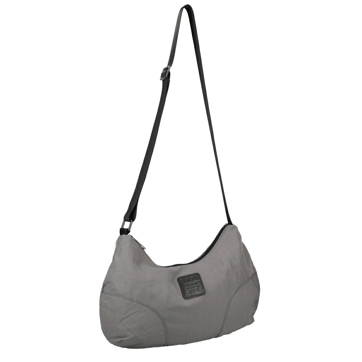 切返しデザインナイロンショルダーバッグ