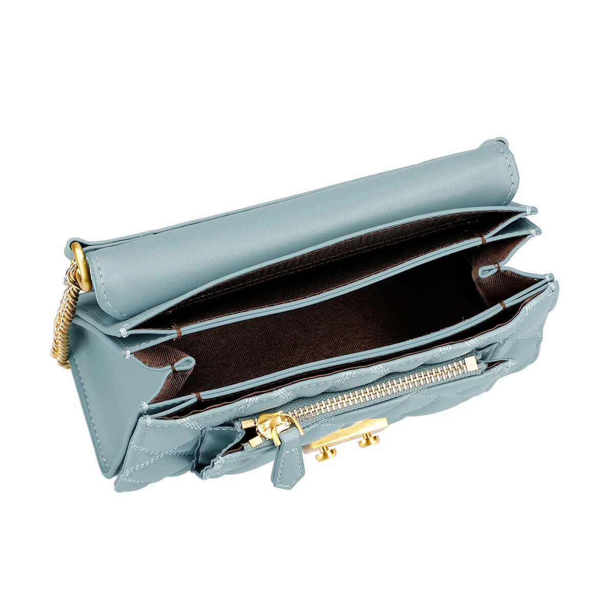 本革キルティングレザーハンドバッグ