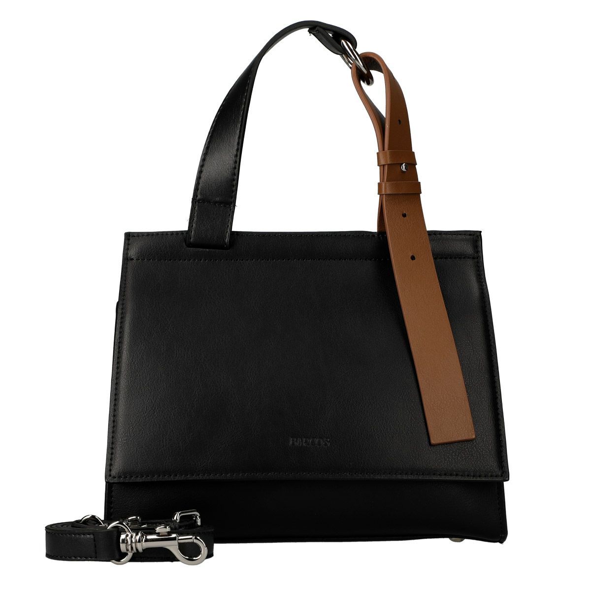 バイカラーベルトデザインハンドバック