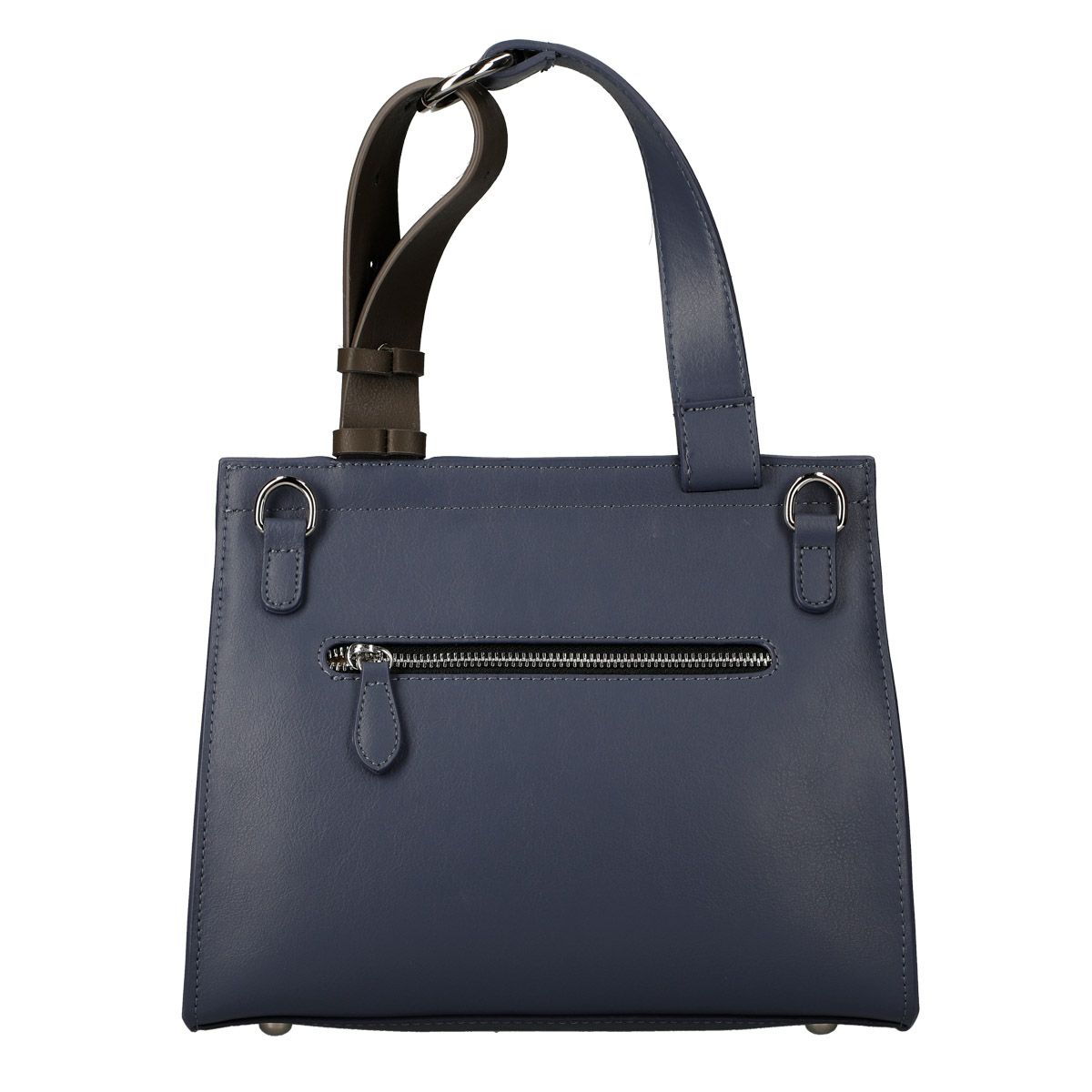 バイカラーベルトデザインハンドバック