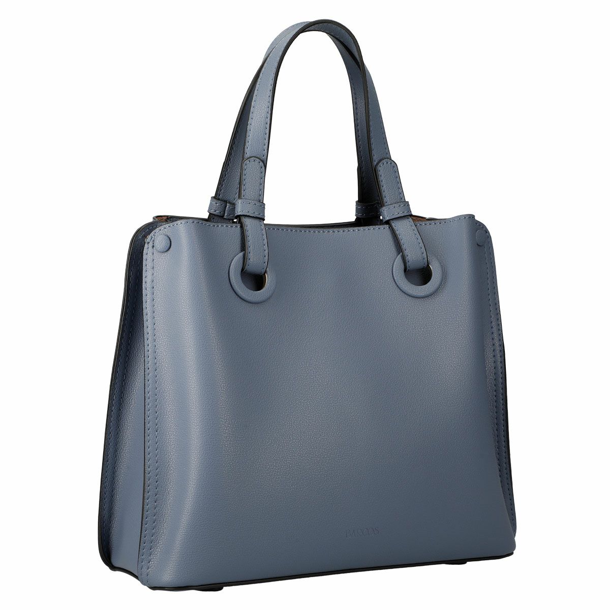 本革レザーマグネットあおりポケット付き2wayハンドバッグ