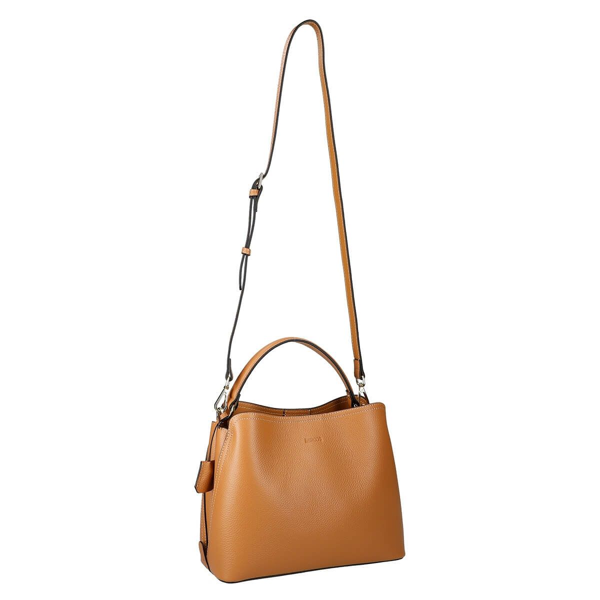 牛革シュリンクレザー2wayワンハンドルバッグ