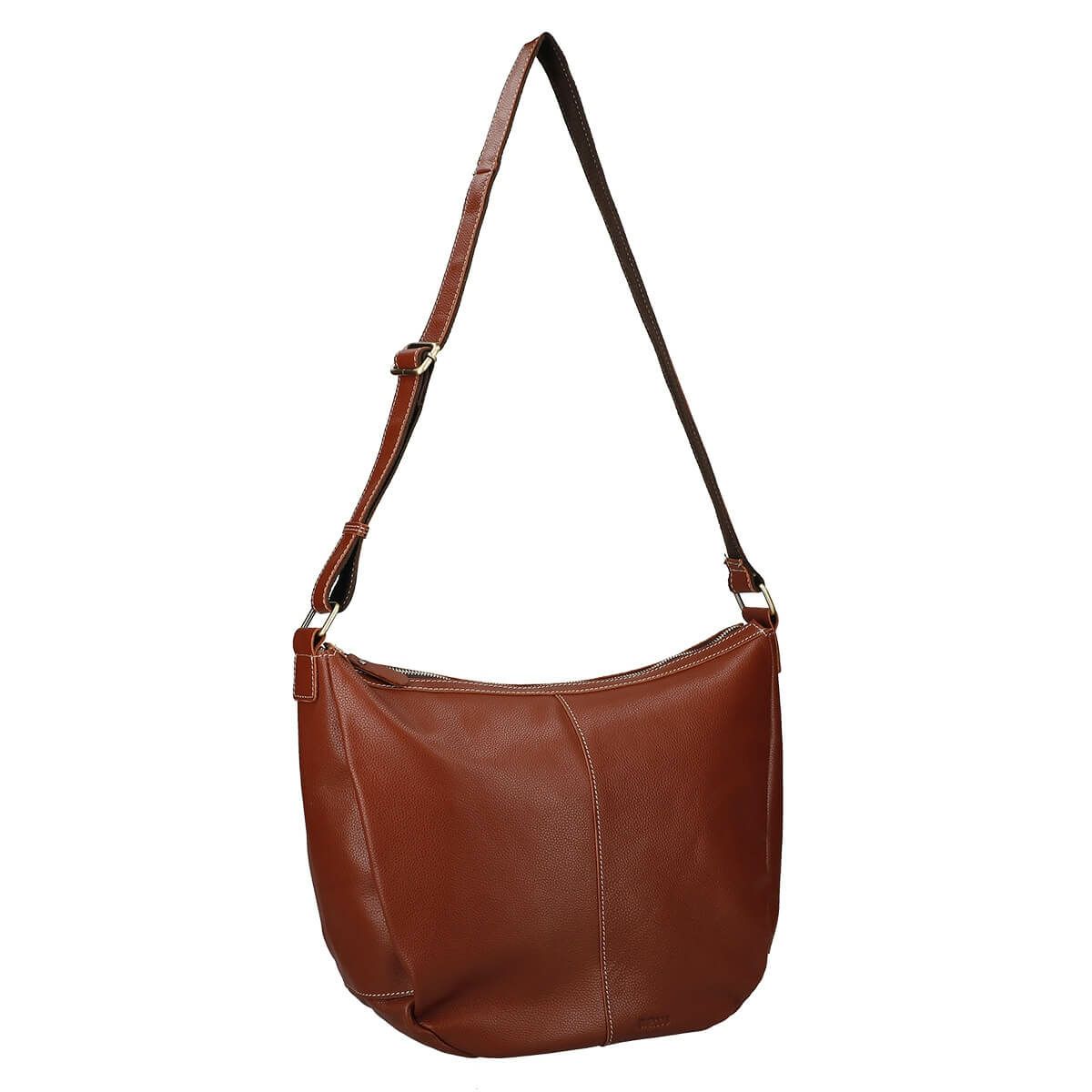 レザーラウンドショルダーバッグ