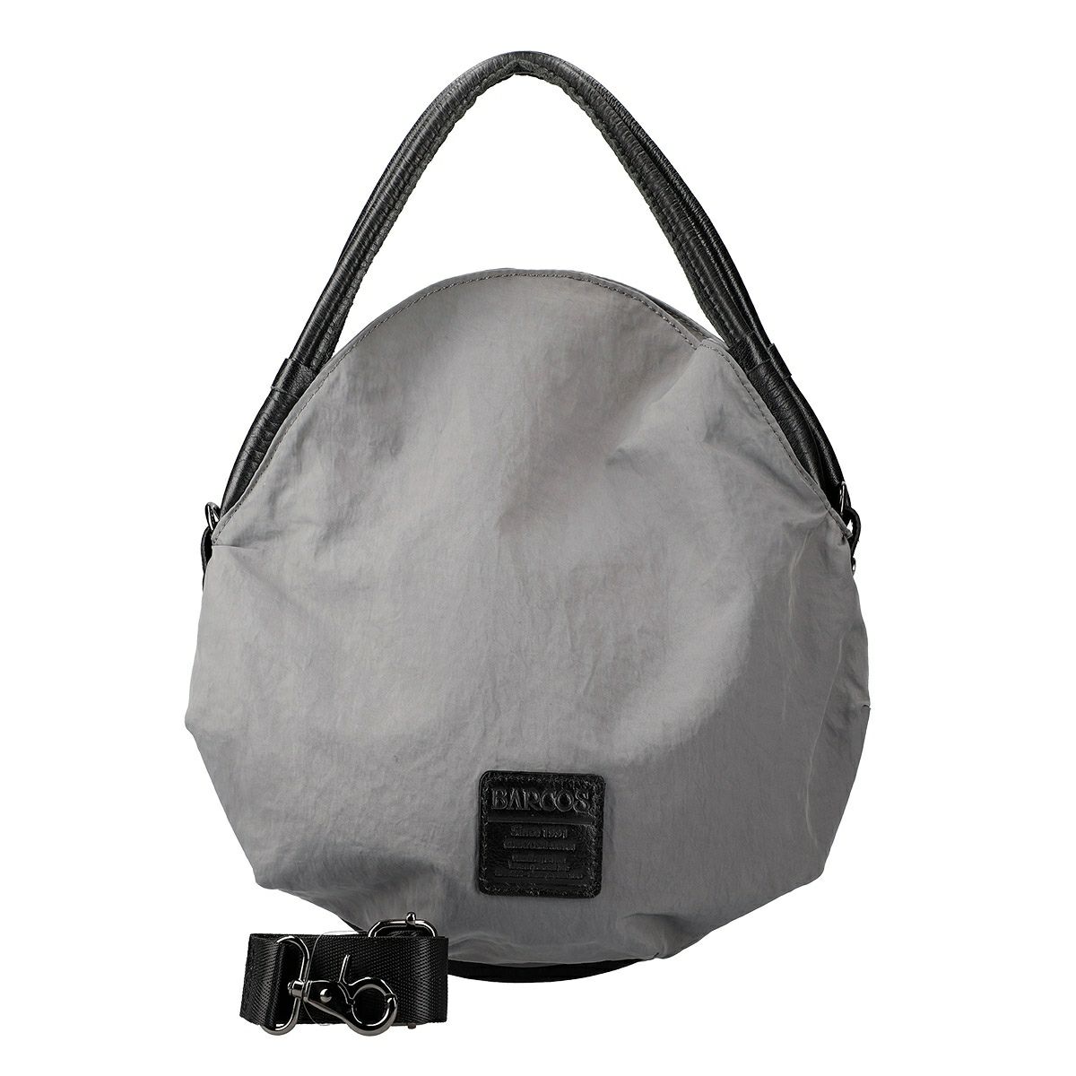 切返しデザインナイロンハンドバッグ