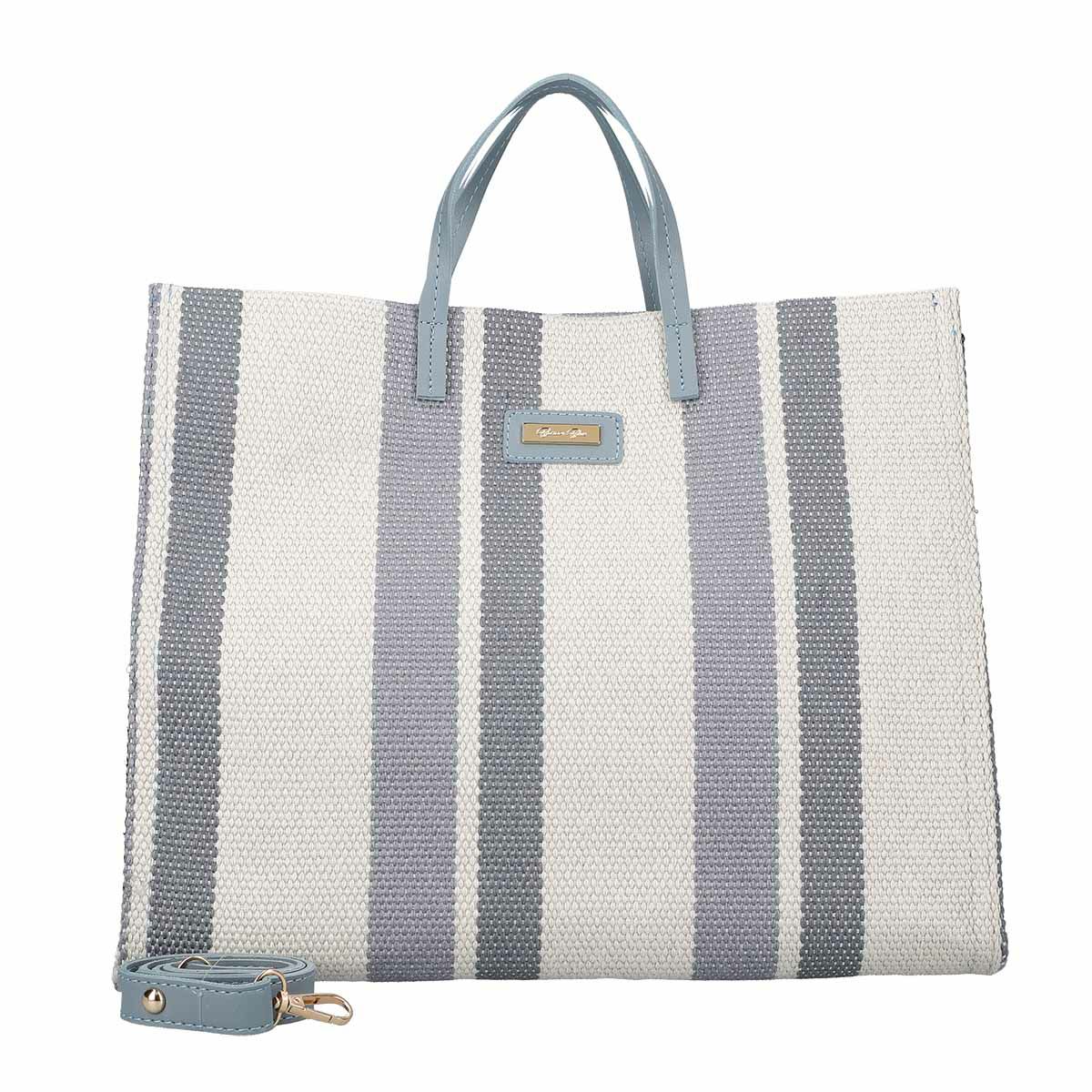 2wayストライプハンドバッグ