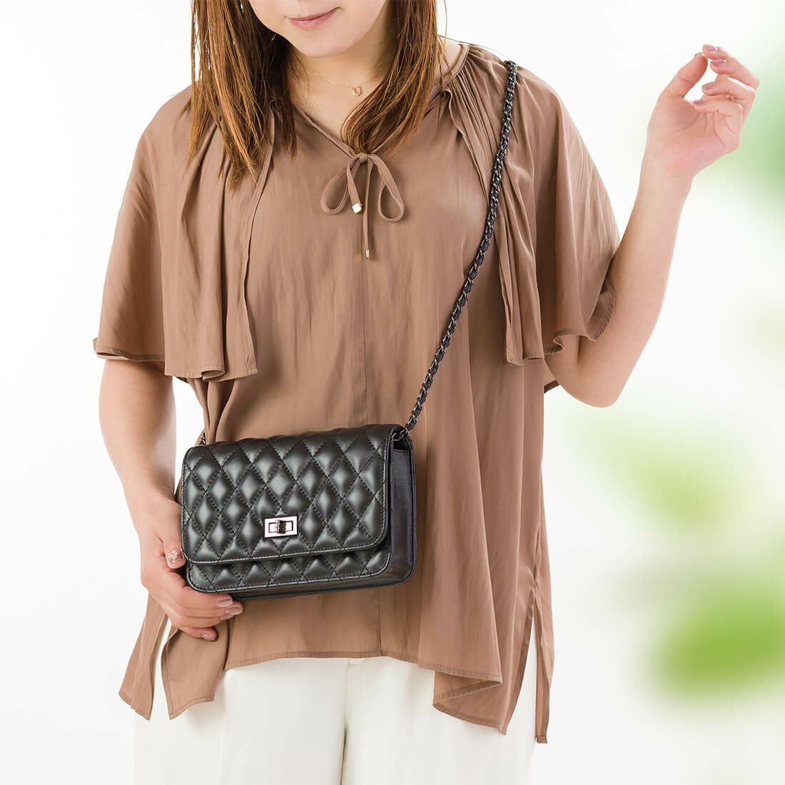 キルティングチェーンショルダーバッグ