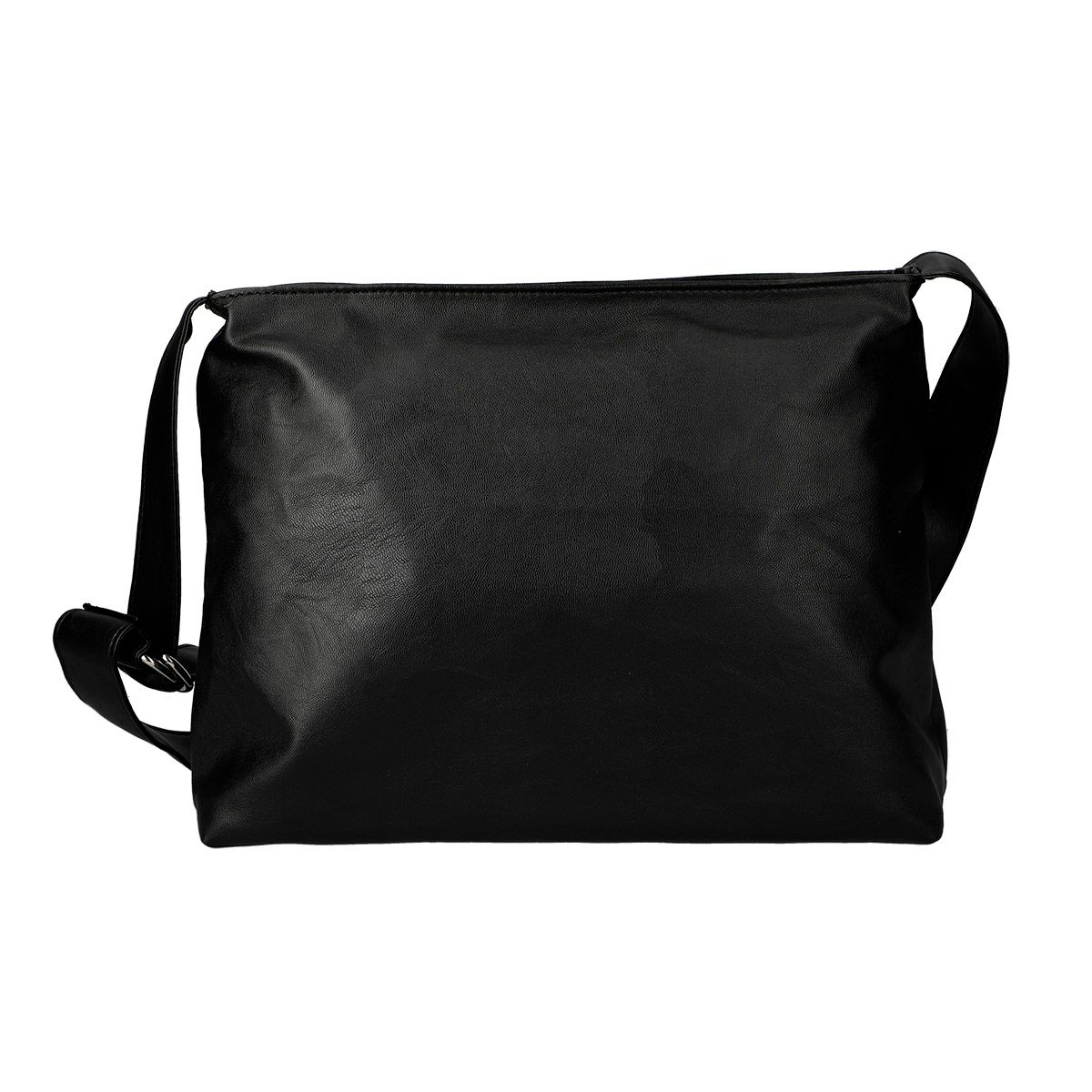 フロントロゴ付きシンプルショルダーバッグ