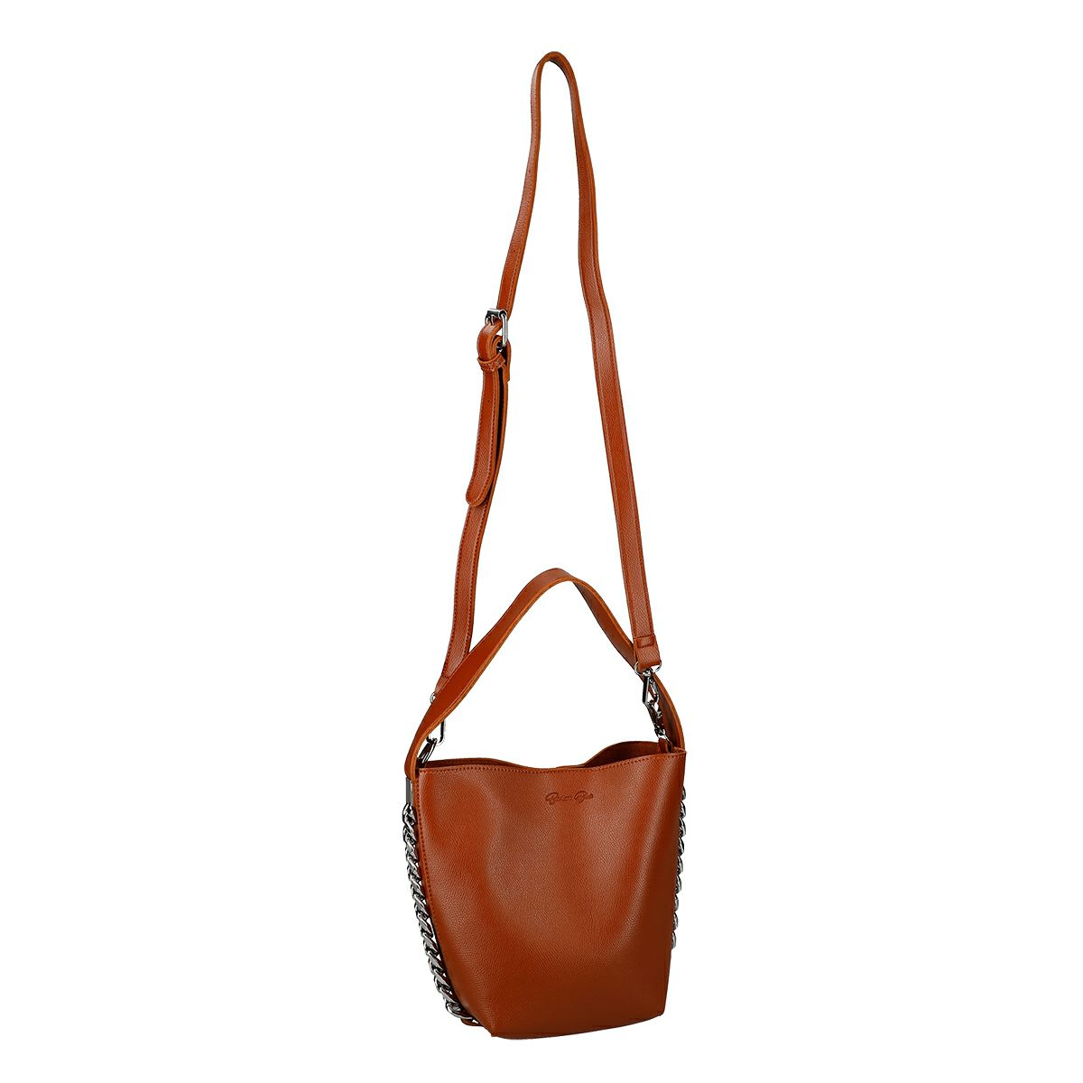 ファーチャーム付きバッグ