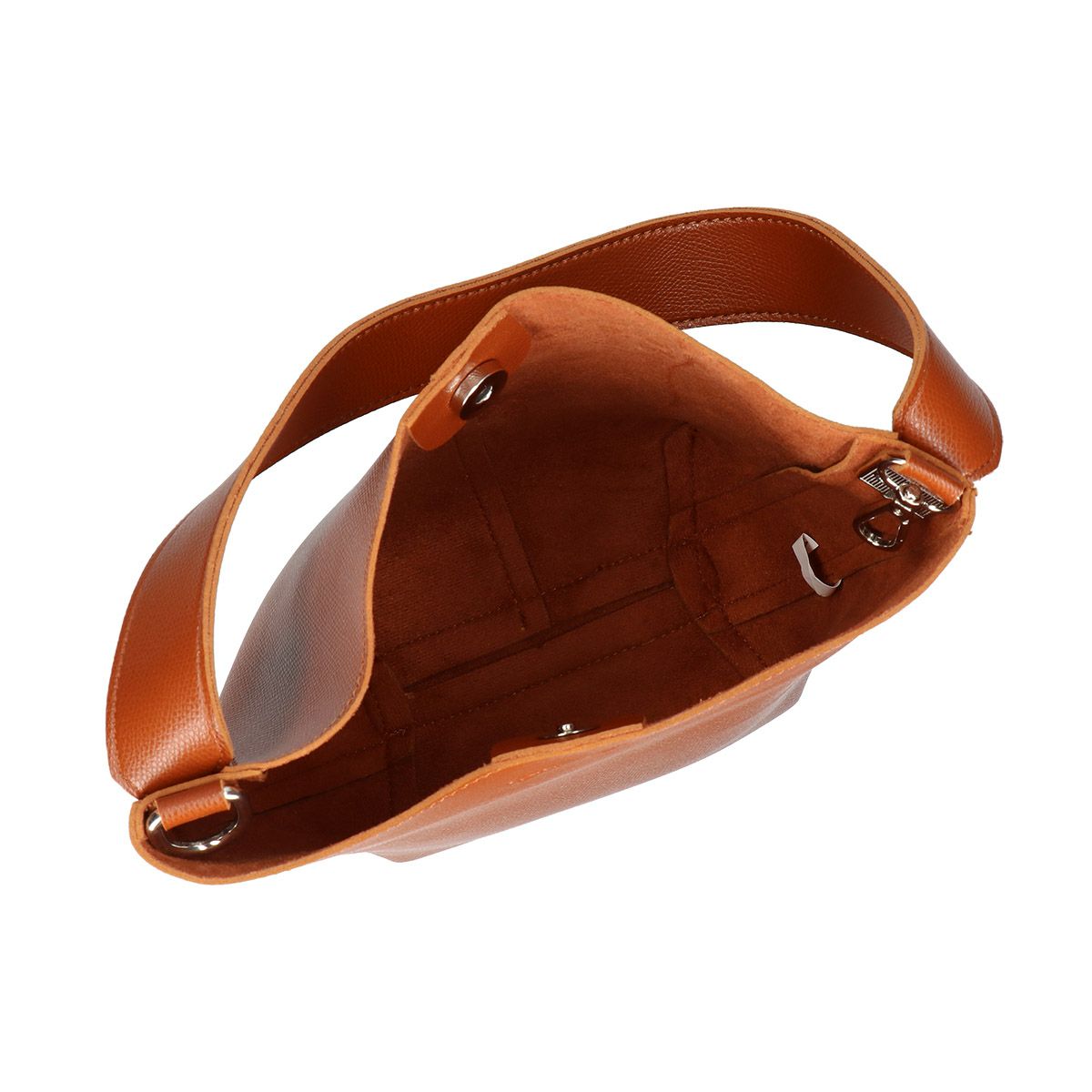 ファーチャーム付きバッグ