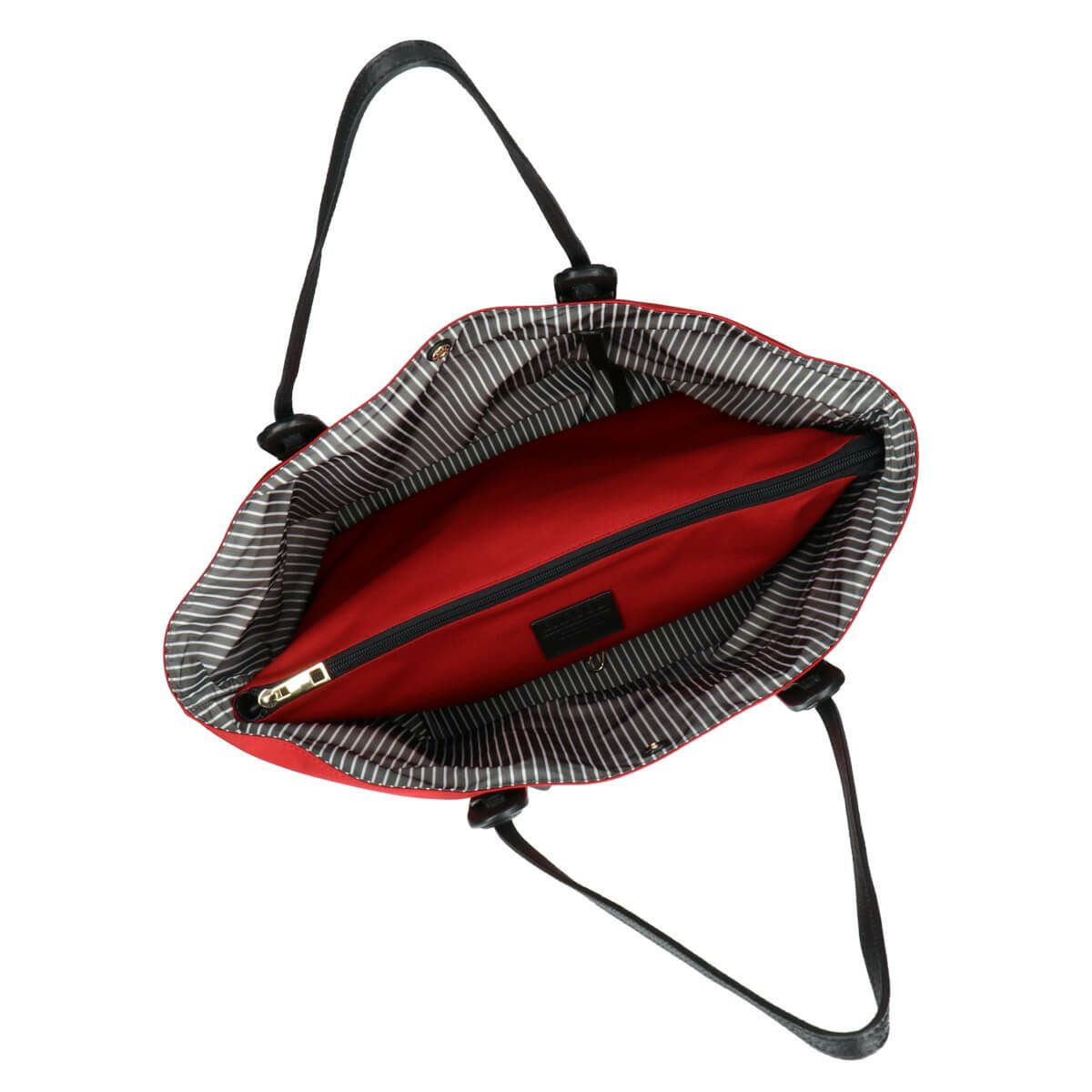 ポーチ付きバックルデザイントートバッグ