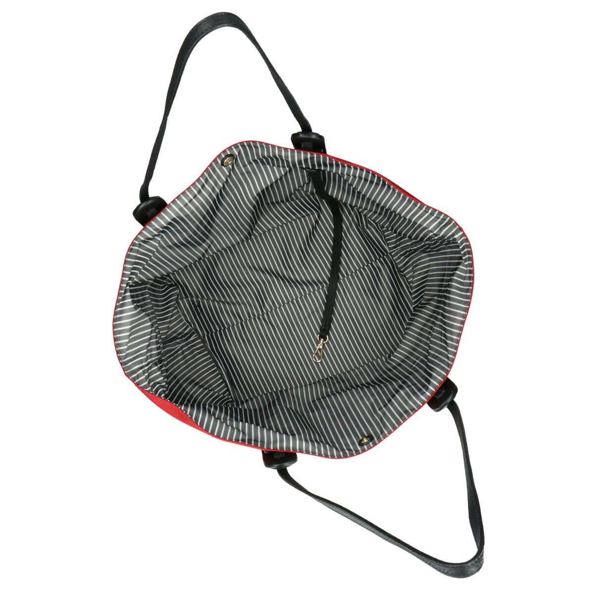 ポーチ付きバックルデザイントートバッグ