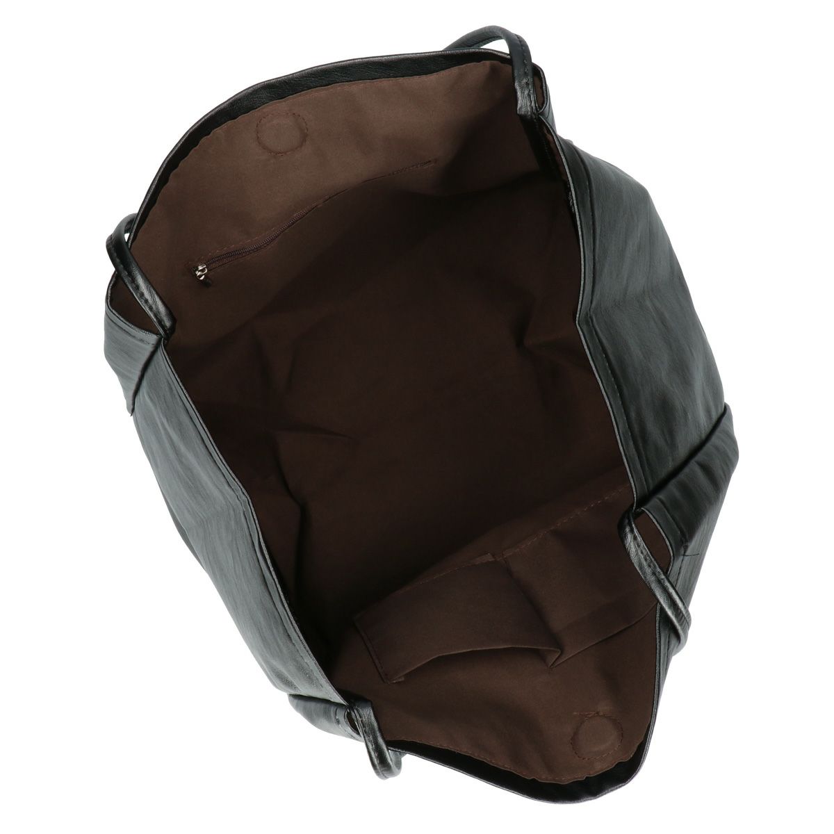 大容量ポーチ付きシンプルトートバック