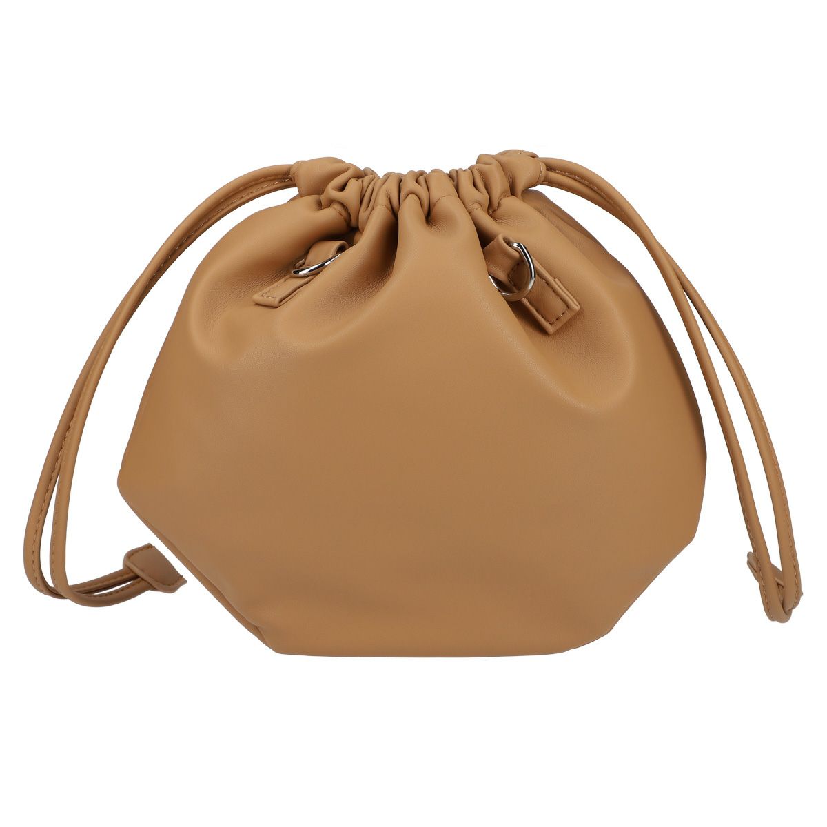 巾着型ショルダーバッグ