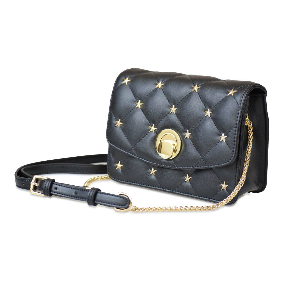 Velix スタッズ付きキルティングショルダーバッグ