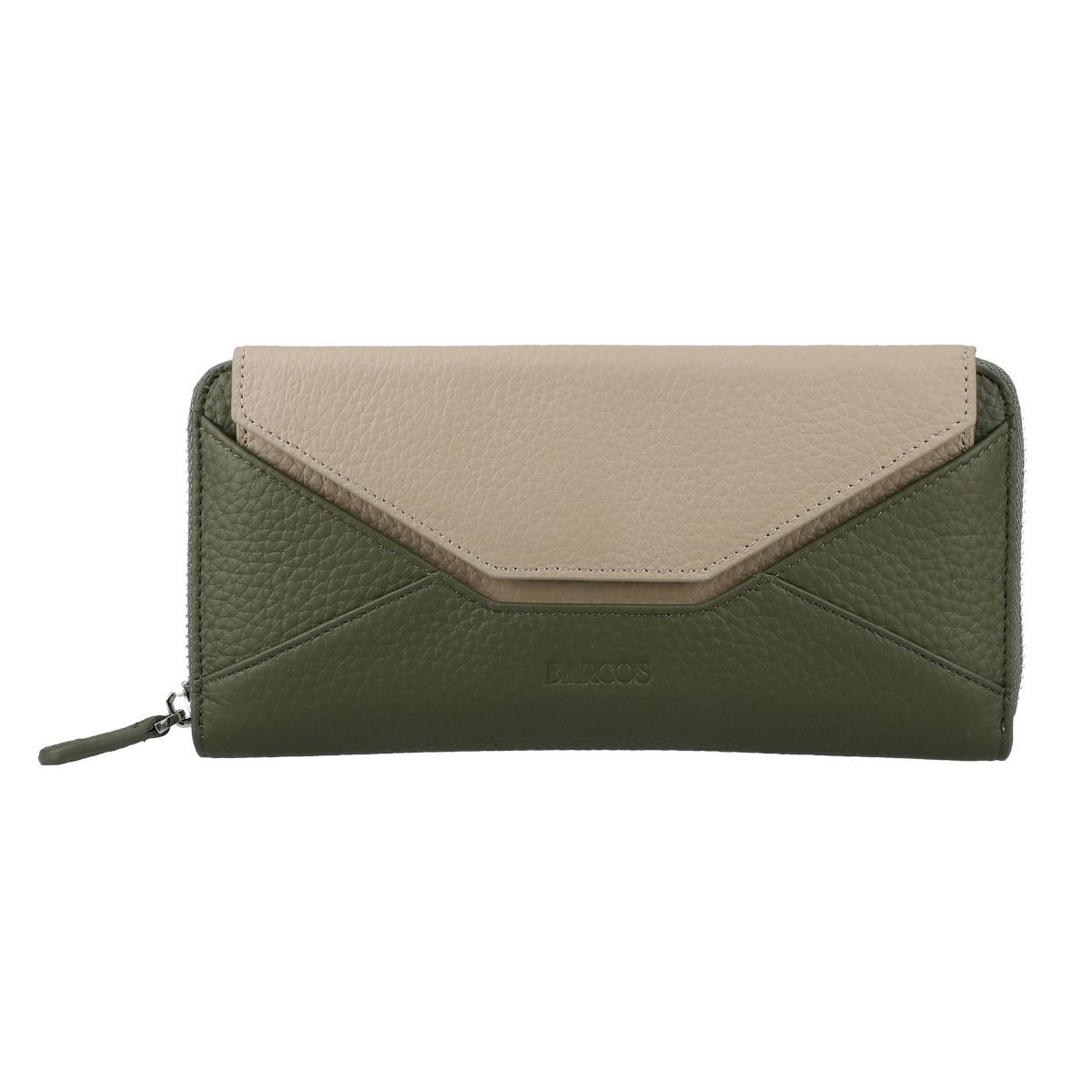 シュリンクレザーバイカラーロングウォレット＜ベロニカ＞