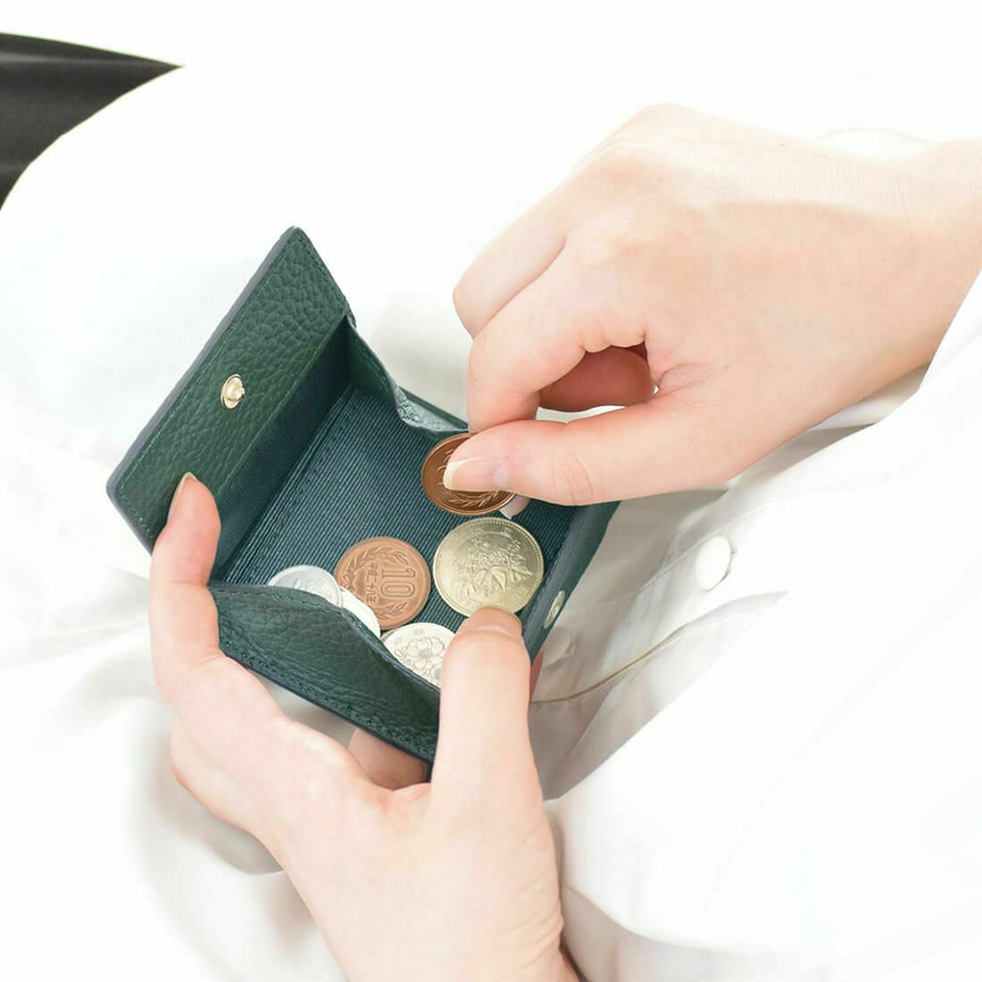 牛革シュリンクレザーコインケース