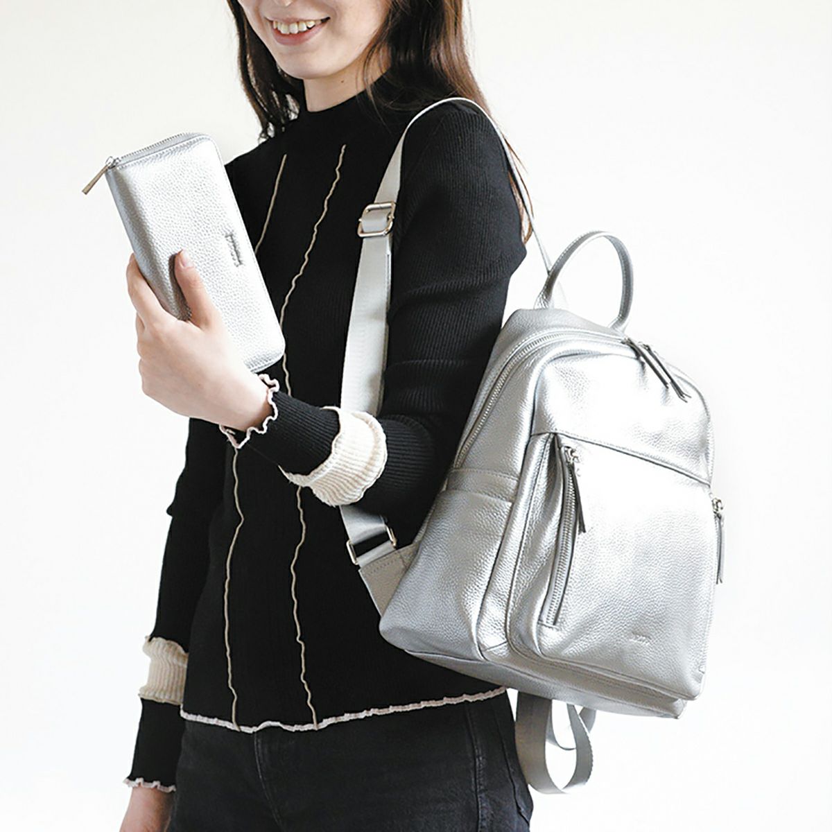 【セット商品】シュリンクレザーリュックサック＆財布＜アクティブセット＞