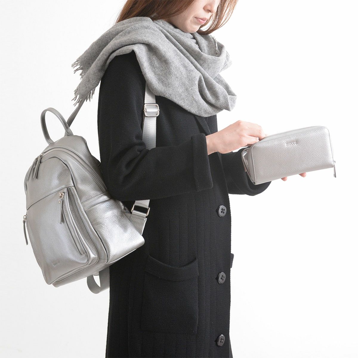 【セット商品】シュリンクレザーリュックサック＆財布＜アクティブセット＞