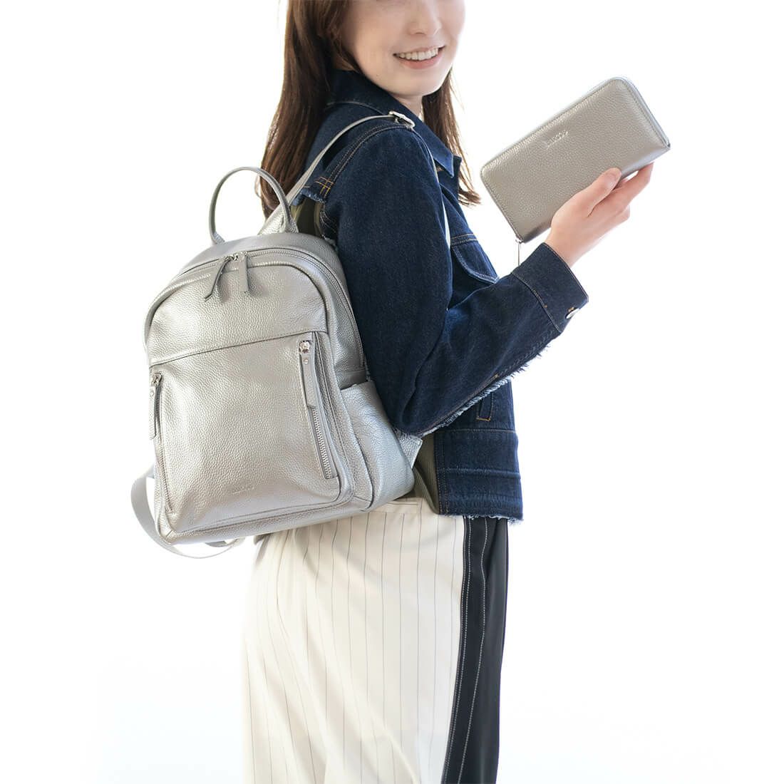 【セット商品】シュリンクレザーリュックサック＆財布＜アクティブセット＞