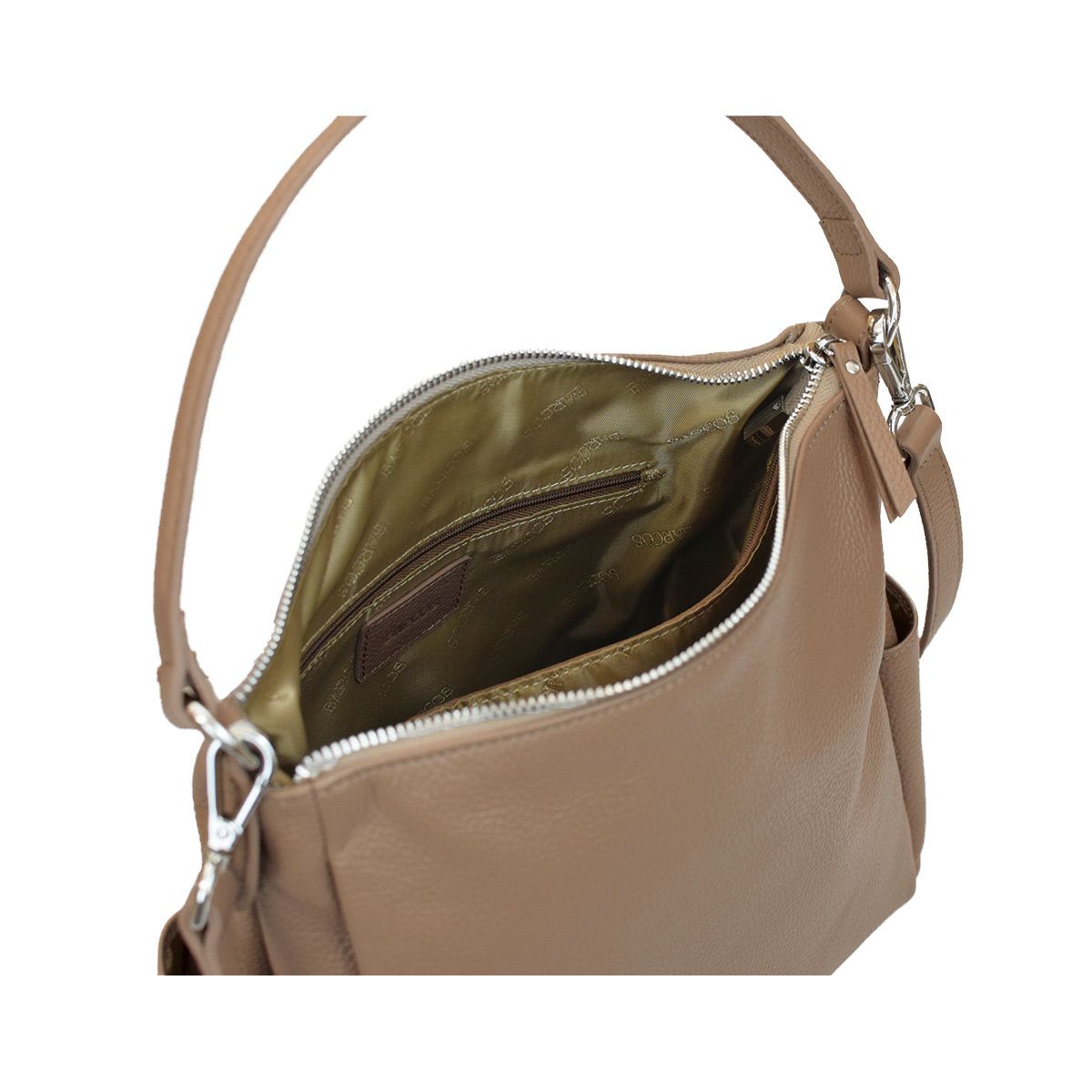 【セット商品】シュリンクレザーショルダーバッグ＆財布＜カジュアルセット＞