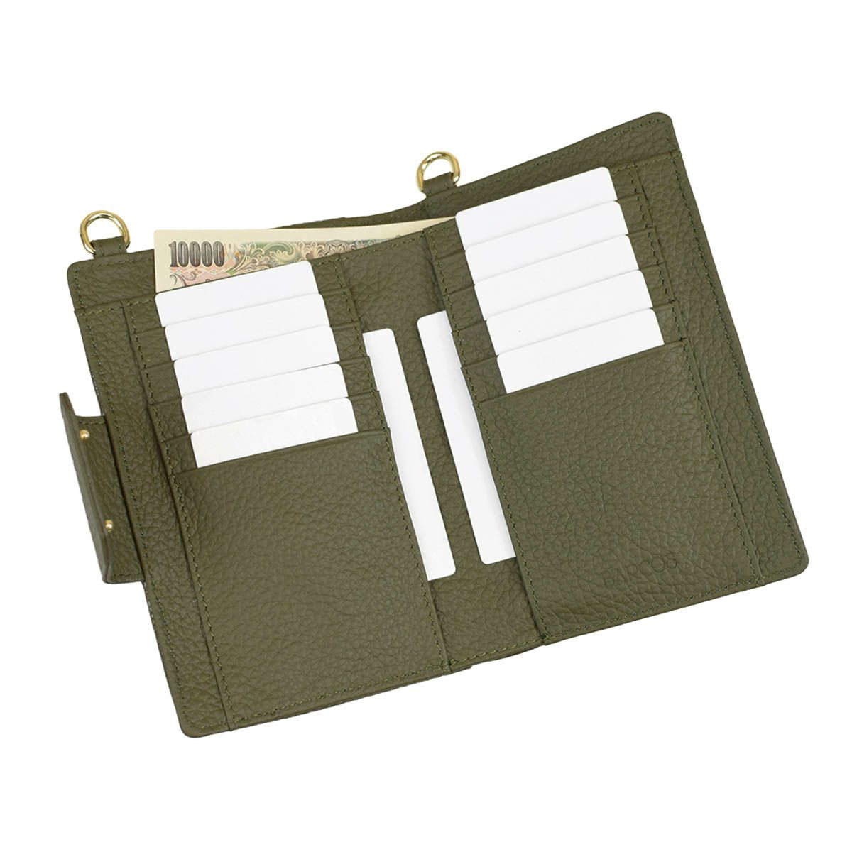 シュリンクレザースマホポシェット＜マーシ＞