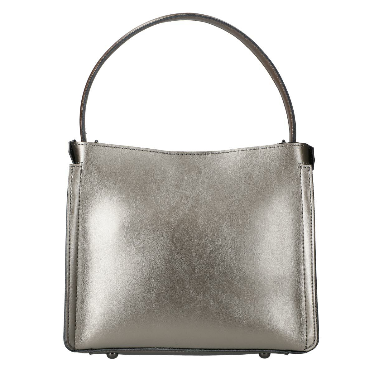 2wayレザースクエア型ワンハンドルバッグ