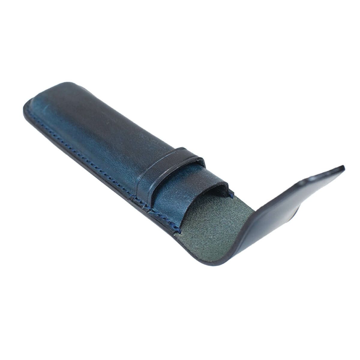 2本用牛革ペンケース