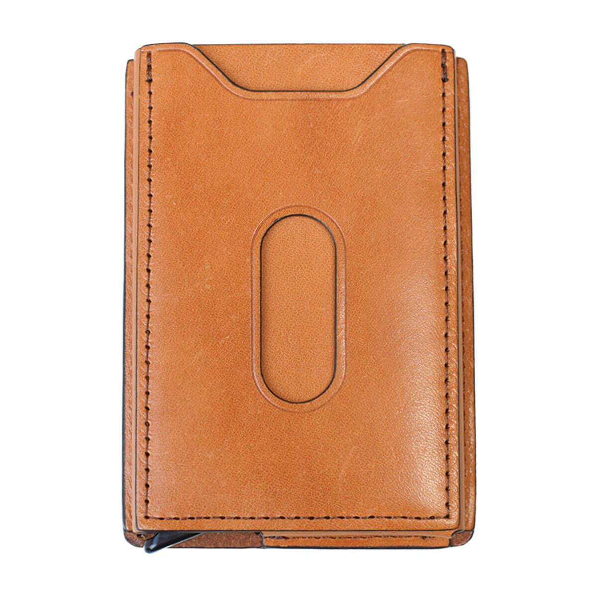 ボックス型牛革カードケース