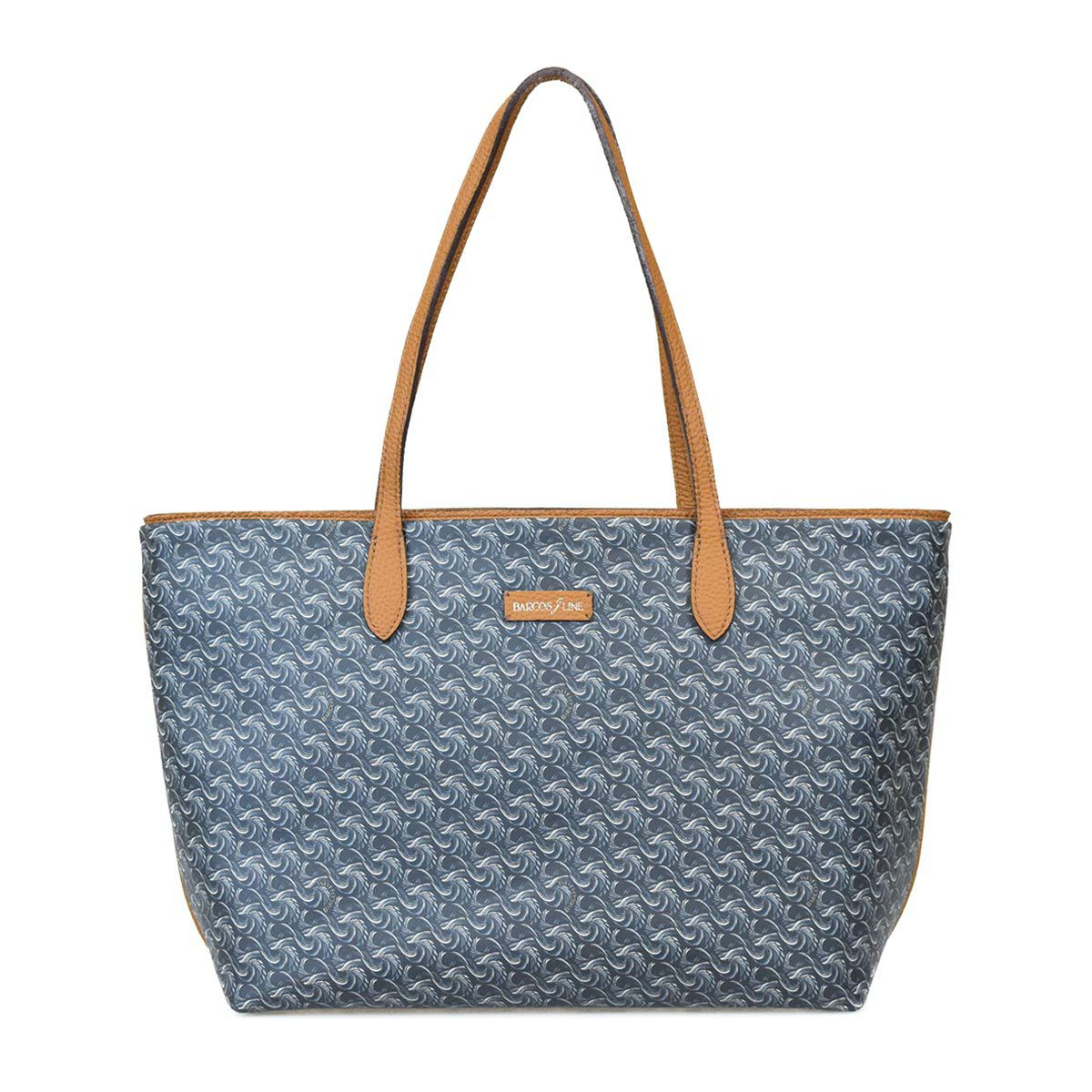 日本製 鳥プリントトートバッグ 中サイズ