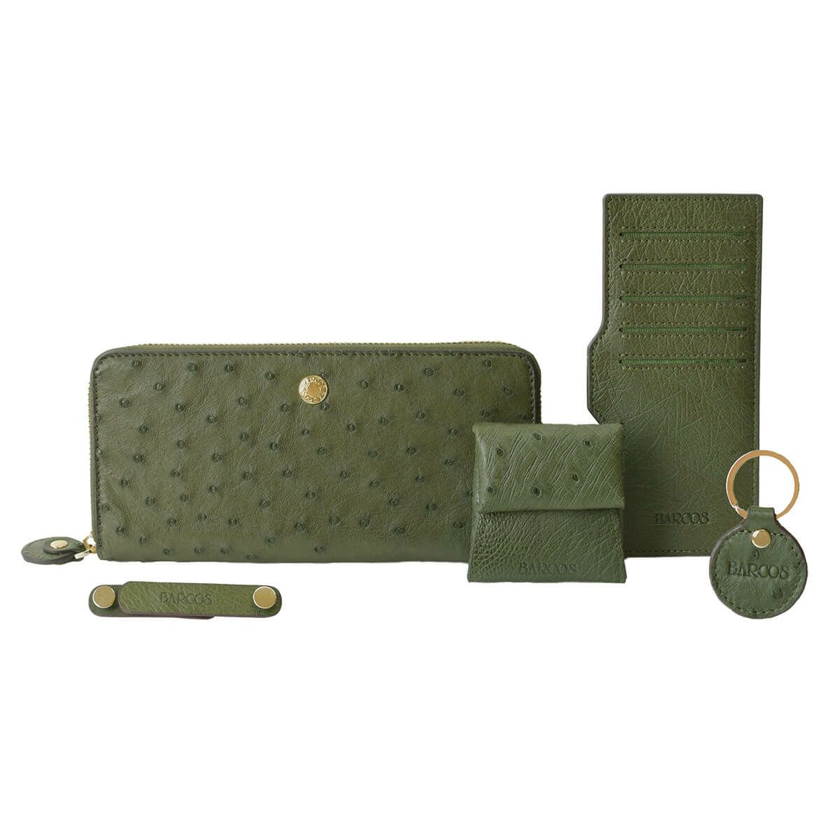 GLウォレット オーストリッチレザーラウンド型財布＜リッコR＞