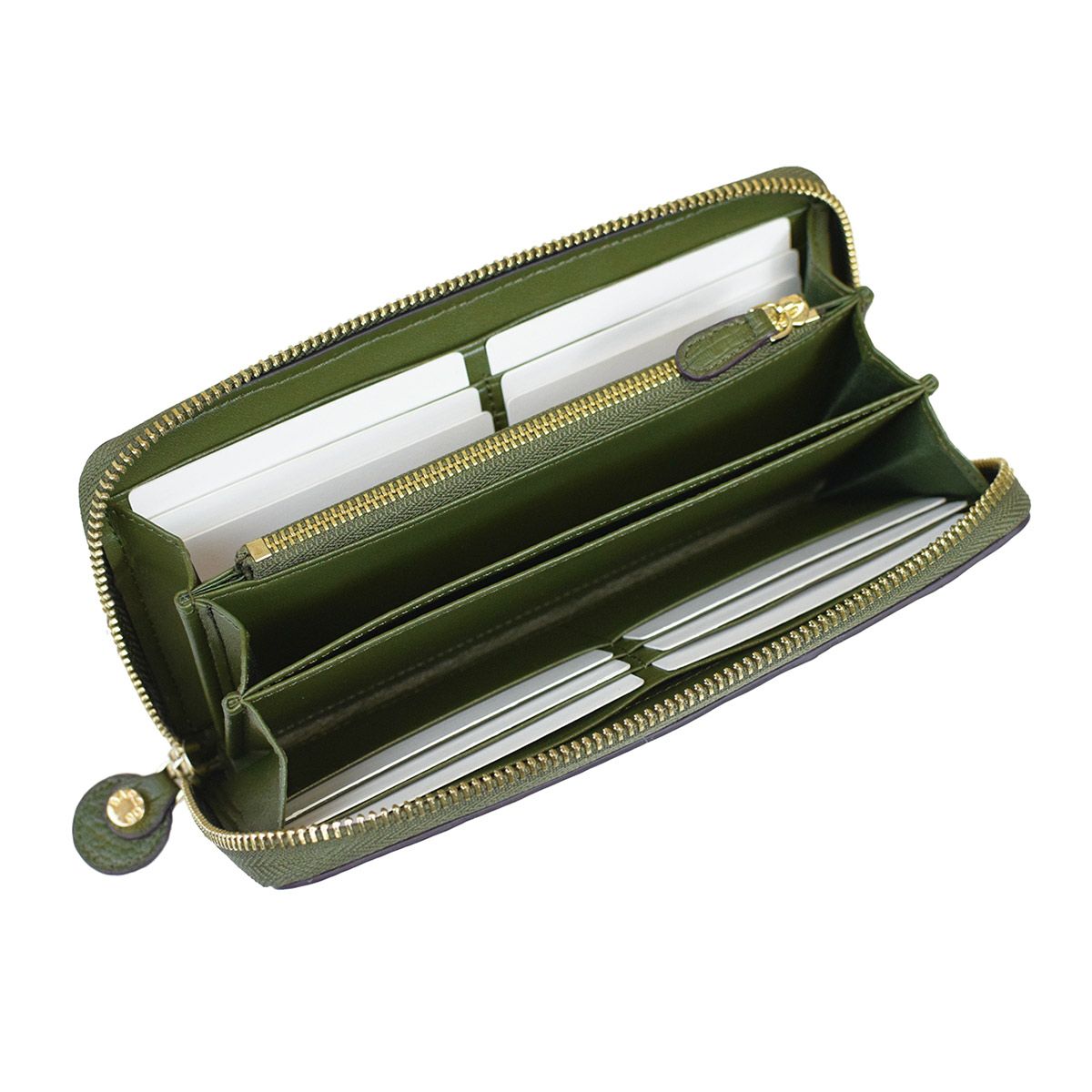 GLウォレット オーストリッチレザーラウンド型財布＜リッコR＞