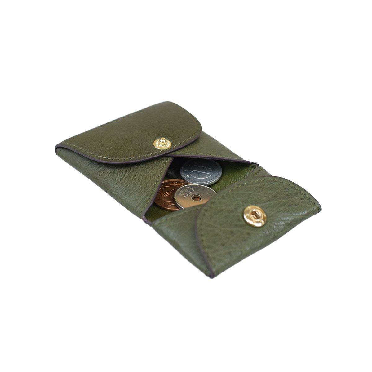 GLウォレット オーストリッチレザーラウンド型財布＜リッコR＞