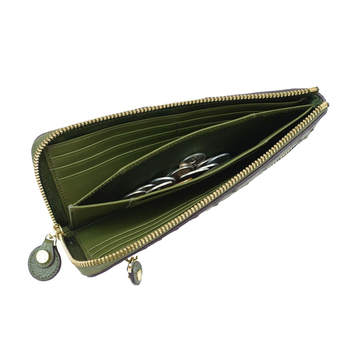 GLウォレット オーストリッチレザーL字型財布＜リッコL＞