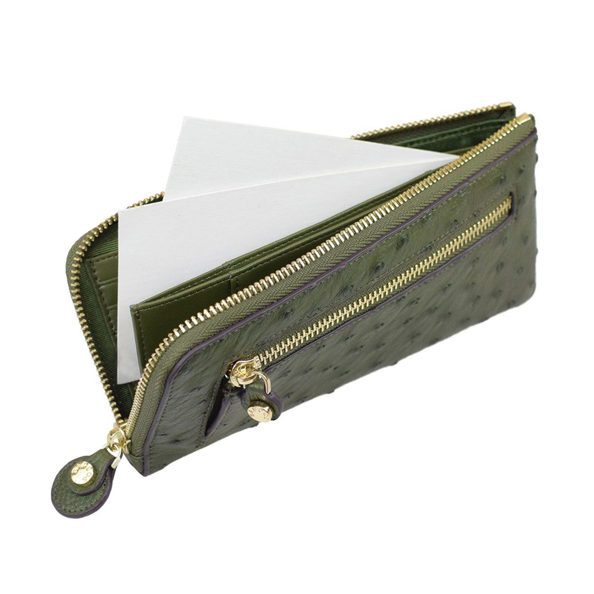 GLウォレット オーストリッチレザーL字型財布＜リッコL＞