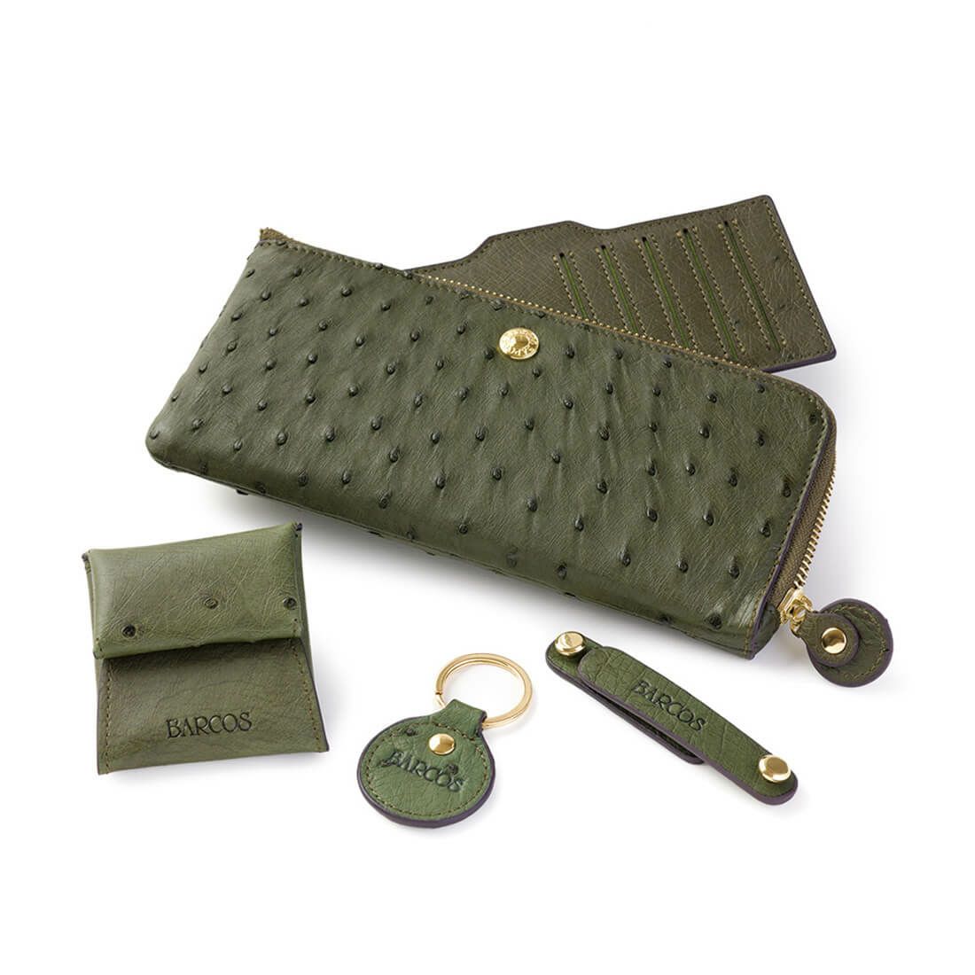 GLウォレット オーストリッチレザーL字型財布＜リッコL＞