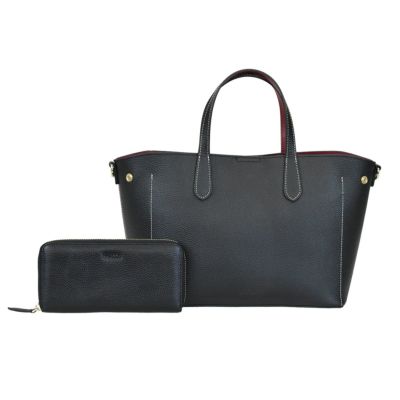 セット商品】シュリンクレザーハンドバッグ＆ポシェット