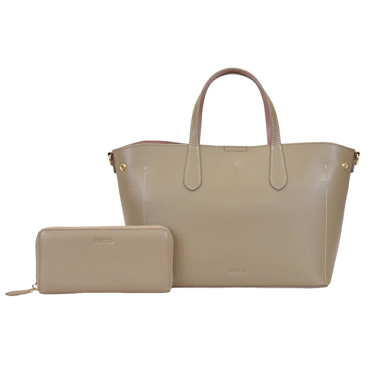 【セット商品】シュリンクレザーハンドバッグ＆財布＜ユニバーサルセット＞