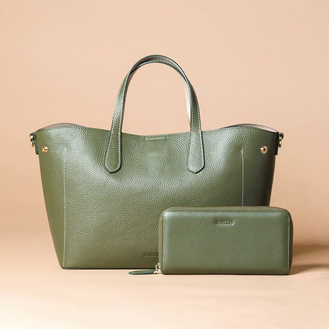 【セット商品】シュリンクレザーハンドバッグ＆財布＜ユニバーサルセット＞