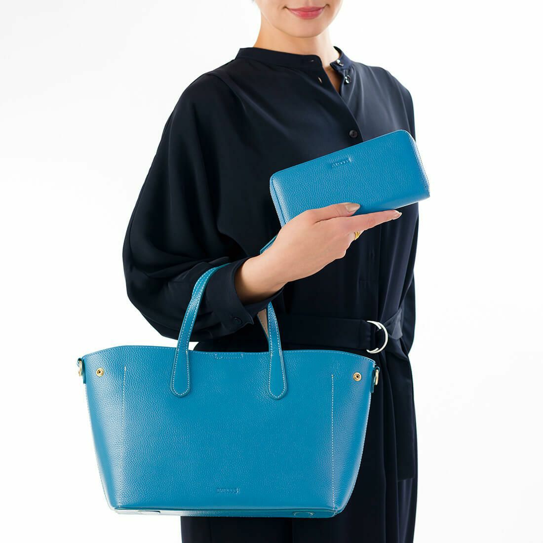 【セット商品】シュリンクレザーハンドバッグ＆財布＜ユニバーサルセット＞