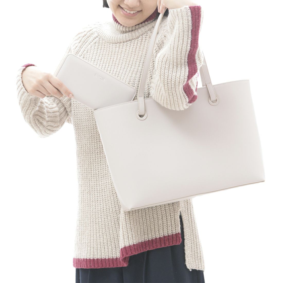 【セット商品】スムースレザートートバッグ＆財布＜ノーブルセット＞