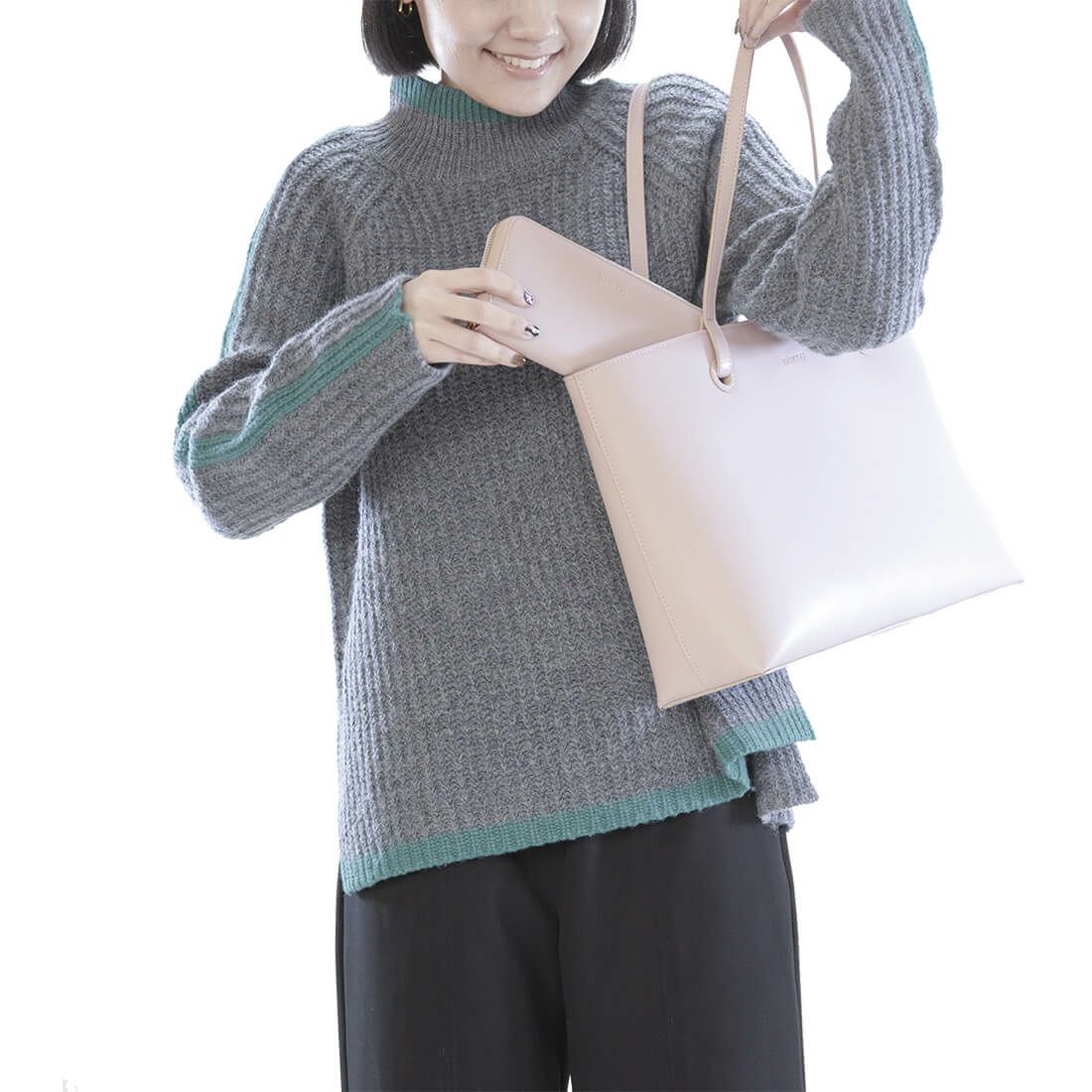 【セット商品】スムースレザートートバッグ＆財布＜ノーブルセット＞