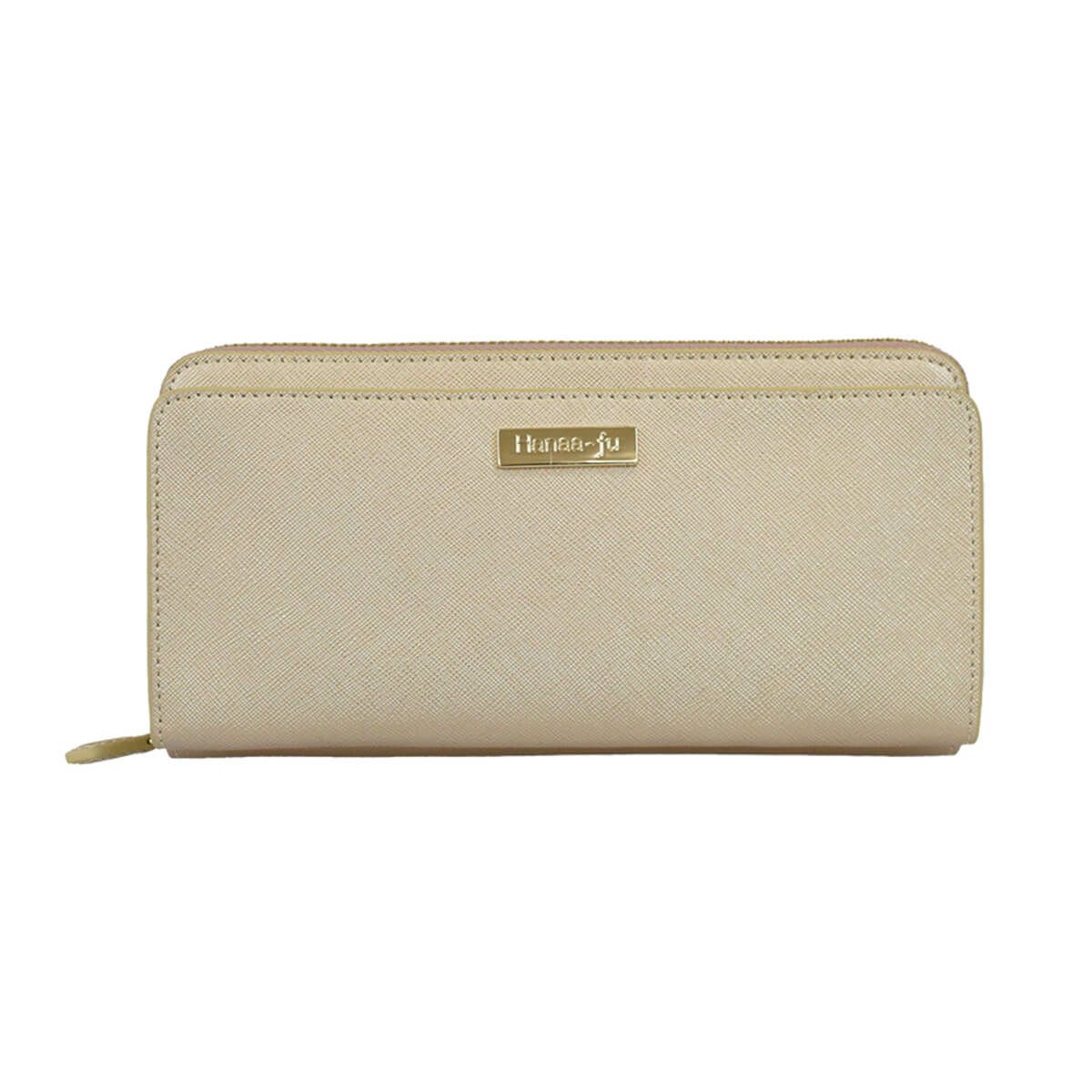 サフィアノ調レザー2way多機能財布