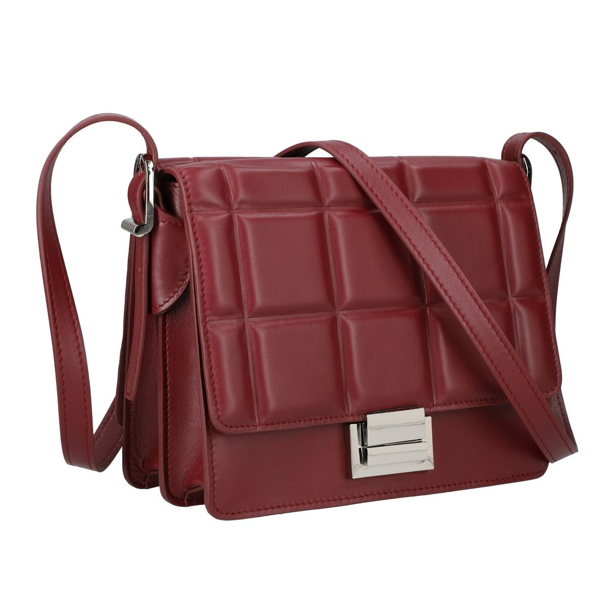 キルティング風レザーポシェット