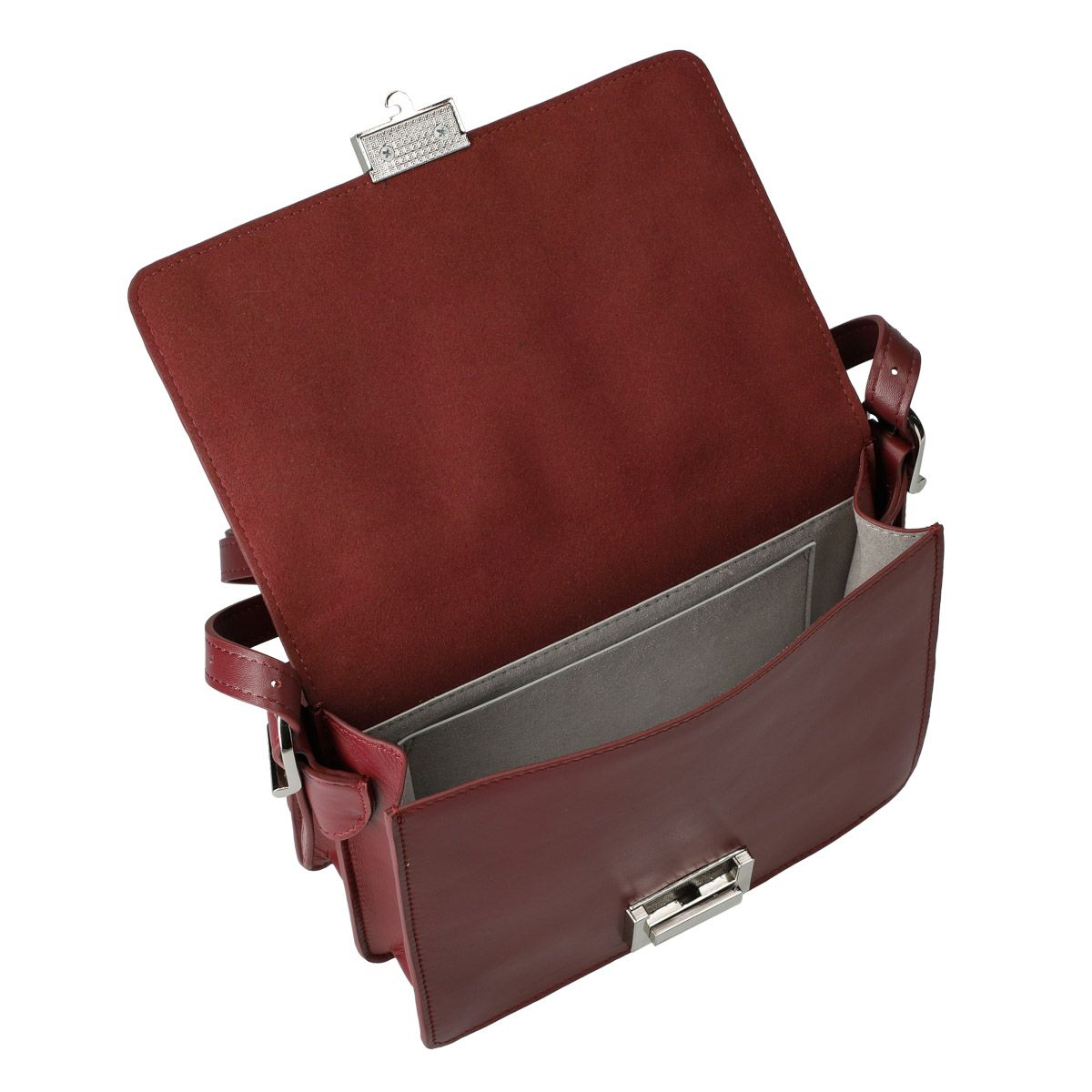 キルティング風レザーポシェット